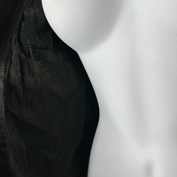 Calvin Klein Black Faux Fur Hooded Puffer Jacket XS - Picture 5 of 9